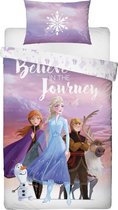 Disney Frozen Journey - Dekbedovertrek - Eenpersoons - 135 x 200 cm - Multi