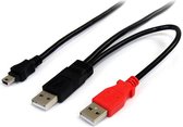 USB 2.0 A to Mini USB B Cable Startech USB2HABMY6 Red Black