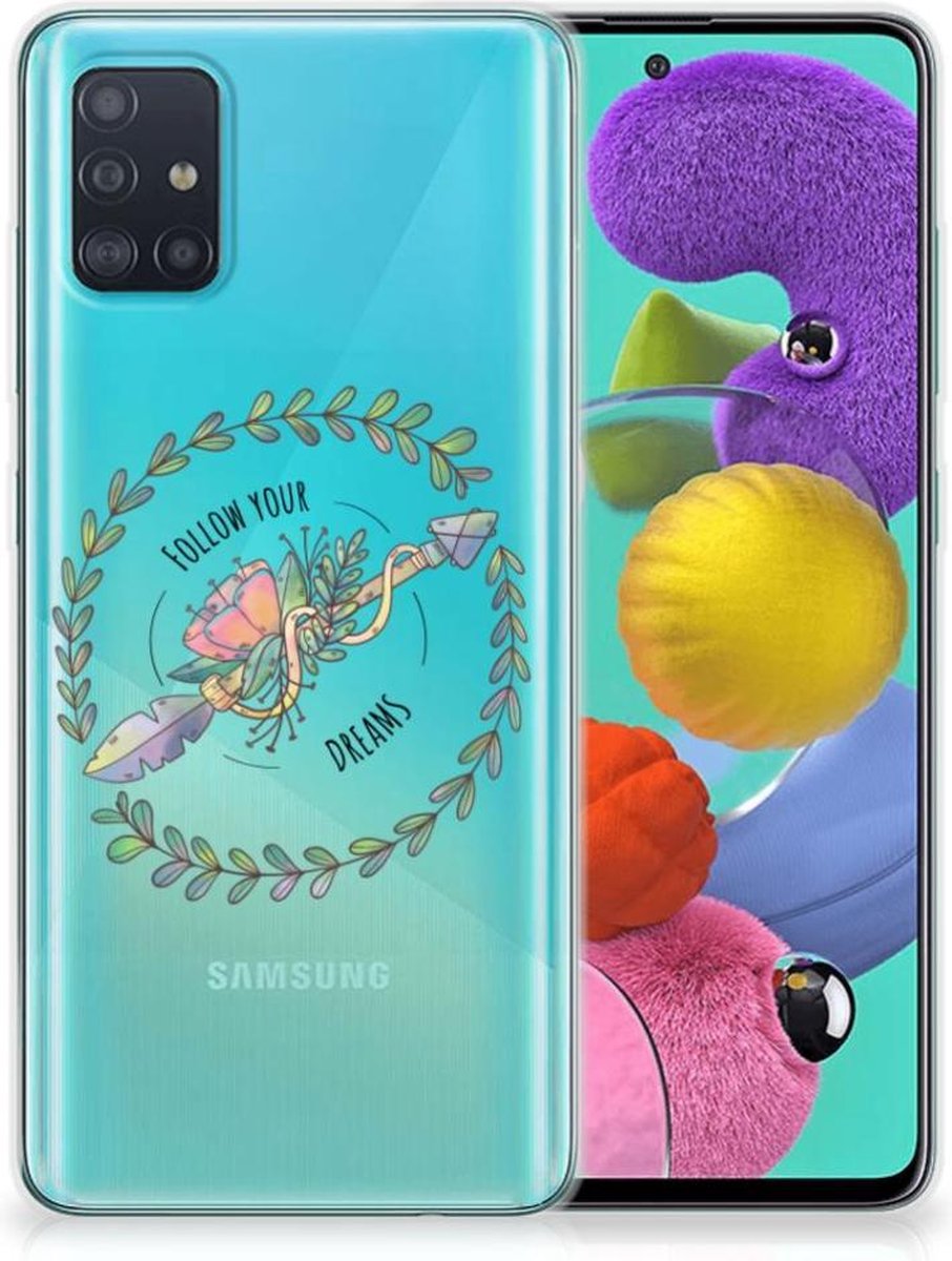 Samsung Galaxy A51 Telefoonhoesje met Naam Boho Dreams