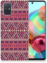 Geschikt voor Samsung Galaxy A71 TPU bumper Aztec Purple
