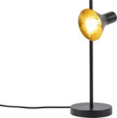 QAZQA magno - Moderne Tafellamp - 1 lichts - H 410 mm - Zwart Goud - Woonkamer | Slaapkamer