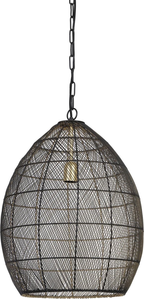 Light & Living - Hanglamp Meya - 40x40x53 - Zwart
