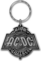AC/DC Sleutelhanger High Voltage Zwart/Zilverkleurig
