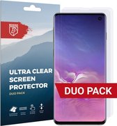 Rosso Screen Protector Ultra Clear Duo Pack Geschikt voor Samsung Galaxy S10 | Folie | 2 Stuks