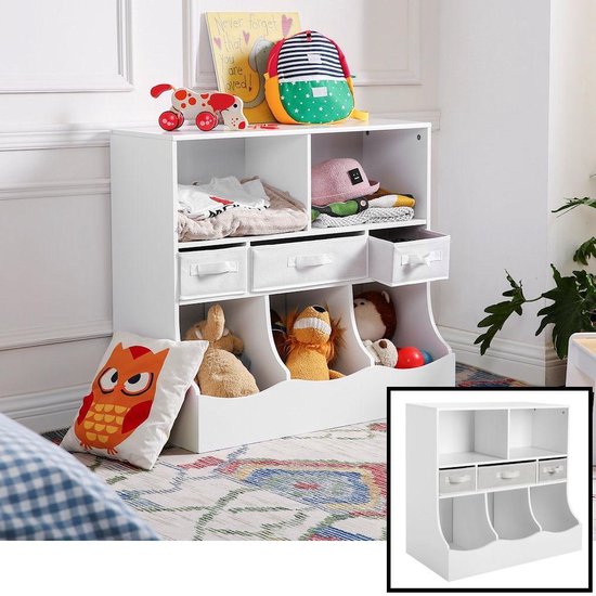 Decopatent® Speelgoed Kast - Boekenkast - Hout - Opbergkast voor  kinderkamer -... | bol.com