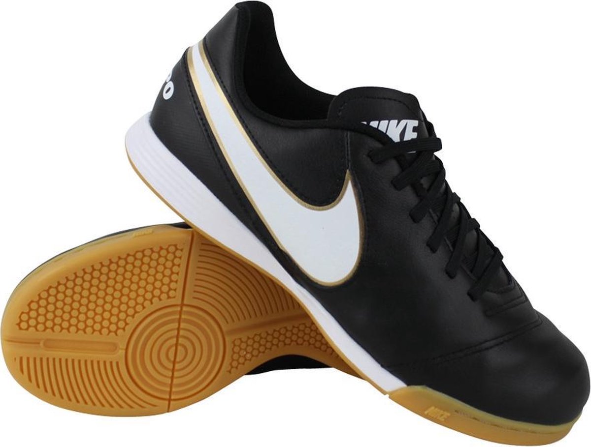 nike tiempo zwart goud