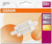 OSRAM 4058075811706 LED-lamp Energielabel A++ (A++ - E) R7s Staaf 7 W = 60 W Warmwit (Ø x l) 29 mm x 78 mm 1 stuk(s)