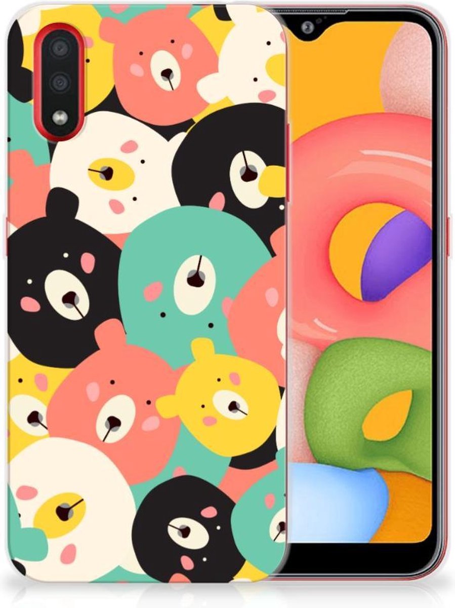 Samsung Galaxy A01 Telefoonhoesje met Naam Bears