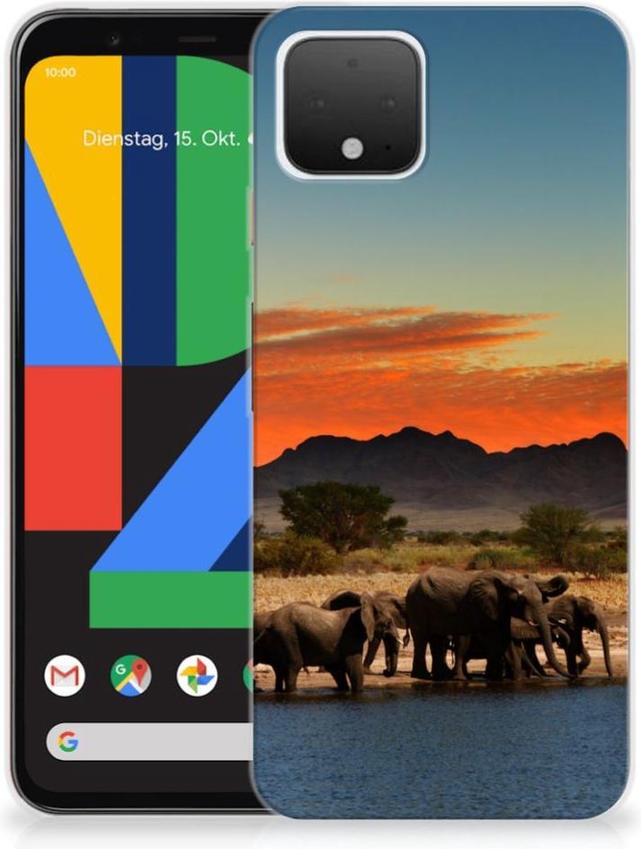 Google Pixel 4 TPU Hoesje Olifanten