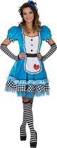 Costume d'Alice au Pays des Merveilles | Alice du pays des merveilles des contes de fées | Femme | Taille 44-46 | Costume de carnaval | Déguisements