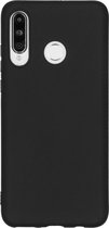 Huawei P30 Lite Hoesje Siliconen - iMoshion Color Backcover - Zwart