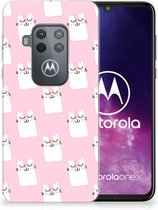 Motorola One Zoom TPU Hoesje Sleeping Cats