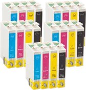 Print-Equipment Inkt cartridges / Alternatief Spaarset 20 Epson T0711 - T0714 (5xBK,C,M,Y)