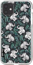 Casetastic Apple iPhone 11 Hoesje - Softcover Hoesje met Design - Laughing Baby Elephants Print