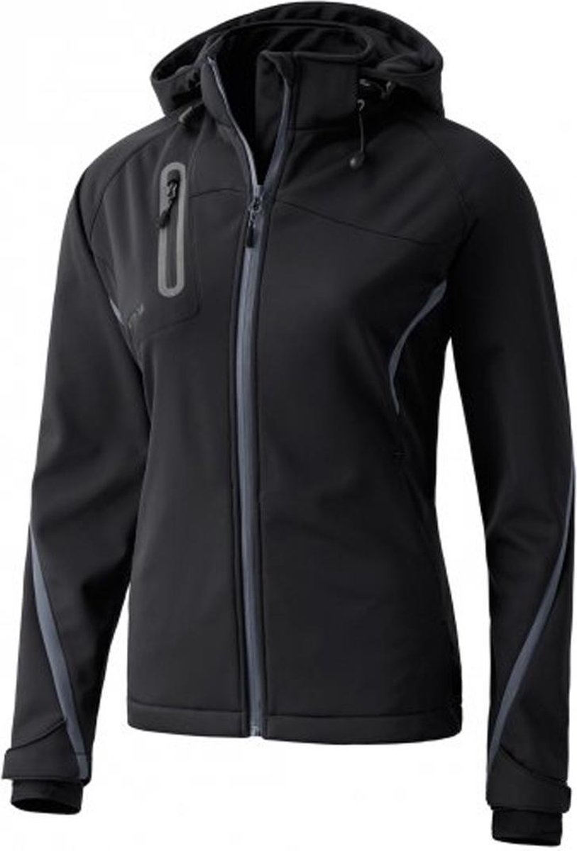 813x1200.jpg Erima Function Softshell Jack Dames - Antraciet / Zwart | Maat: 40 - Afbeelding 1