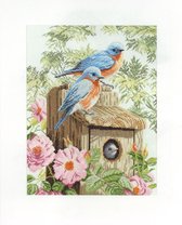 Telpakket kit Blauwe vogels  - Lanarte - PN-0008325