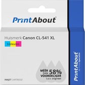 PrintAbout huismerk Inktcartridge CL-541 XL (CL-541XL) 3-kleuren Hoge capaciteit geschikt voor Canon