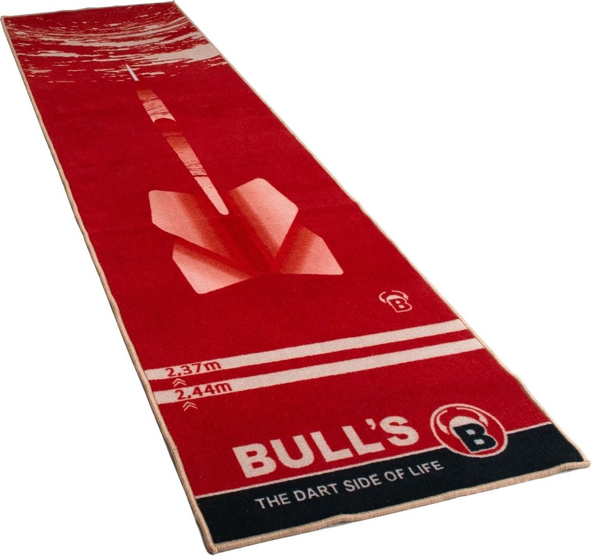 Bull's Dartmat '180' Rood 280 Cm