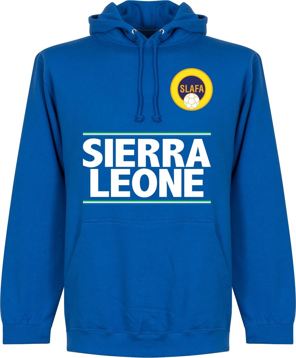 Sierra Leone Team Hoodie - Blauw - XXL