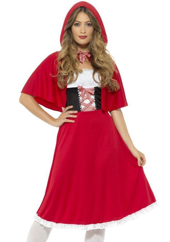 SMIFFY'S - Rode miss Roodkapje kostuum voor vrouwen - M - Smiffys