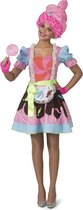 Funny Fashion - Candy Snoepje Fantasy - Vrouw - Roze - Maat 44-46 - Carnavalskleding - Verkleedkleding