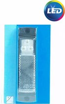 Pro Plus Markeringslamp - Contourverlichting - 126 x 30 mm - 12 en 24 Volt - LED - Wit - blister