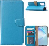 Samsung Galaxy S20 Plus Boek hoesje met Pasjeshouder - Turquoise