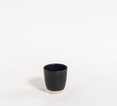 The Table atelier - kopje - Ø 7 - 130 cl - handgemaakt - zwart/wit