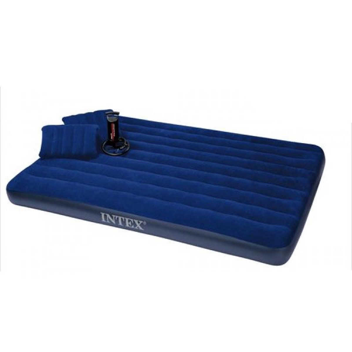 Bol.com Intex Classic Downy Set Queen Luchtbed - 2-persoons - 203 x 152 x 22 cm aanbieding