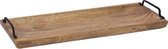 Mangohouten kaarsenplateau 50 cm - Home deco - Woondecoratie/woonaccessoires - Kaars planken/plateaus van hout