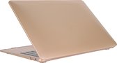 Apple MacBook Air 13 (2018-2020) Case - Mobigear - Metallic Serie - Hardcover - Goud - Apple MacBook Air 13 (2018-2020) Cover