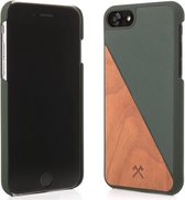 Woodcessories EcoSplit Leather Cherry/Grn iPhone 8 Plus