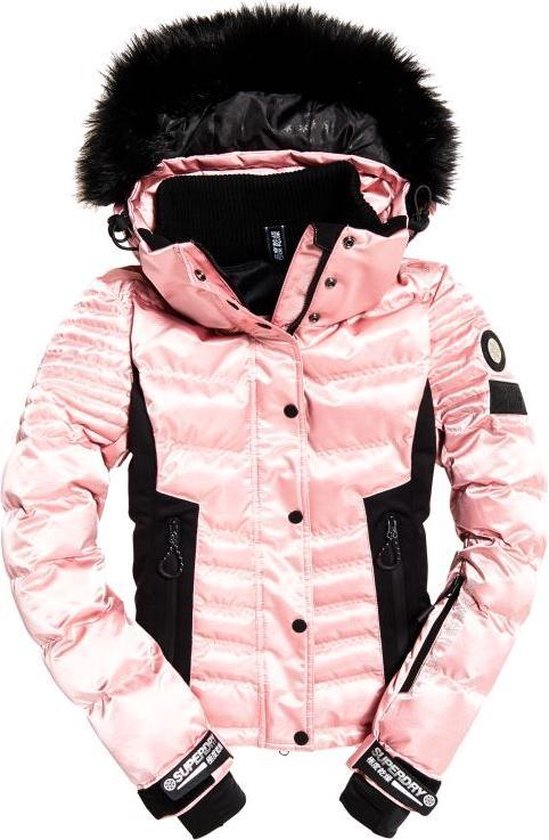 roddel onduidelijk been Superdry Luxe Snow Puffer dames ski jas 16 Ice Pink Metallic | bol.com