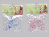 Figuren - Pbh. 4 Plastic Comforters Pink/blue 7 Cm