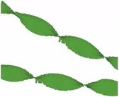 3 banderoles en papier crépon vert 5 mètres