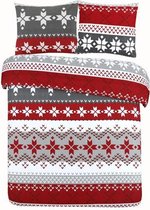 Day Dream Jens - Flanel - Dekbedovertrek - Eenpersoons - 140x200/220 cm + 1 kussensloop 60x70 cm - Multi kleur