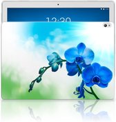 Lenovo Tab P10 Siliconen Hoesje Orchidee Blauw