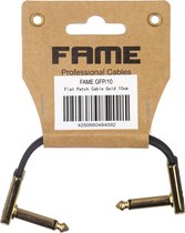Fame GFP/10 Patch Cable Flat 100mm (Black) - Kabel