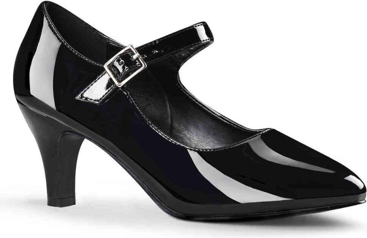 Pleaser Pink Label - DIVINE-440 Pumps - Paaldans schoenen - 41 Shoes - Zwart
