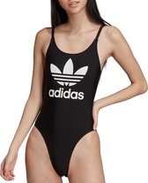 adidas Trefoil Wmns Swimsuit ED7537, Vrouwen, Zwart, Badpak maat: 30 EU