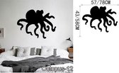 3D Sticker Decoratie OCTOPUS Wall Art Stickers Zwart Muurstickers Voor Kinderkamer Baby Muurstickers Vinilos Paredes Waterdichte Badkamer Decal Muurschildering - Octopus12 / Small