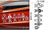 3D Sticker Decoratie Skelet Vingers en Dieren Auto Stickers Auto-sticker voor Cartoon Patroon Auto Styling Vinyl Zelfklevende Waterdichte Auto-stickers - C27 / Small