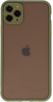 Hoesje Geschikt voor de iPhone 11 Pro Max - Hard Case Backcover Telefoonhoesje - Groen