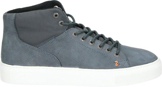 HUB Murrayfield 2.0 Hoge sneakers - Leren Sneaker - Heren - Blauw - Maat 44  | bol.com