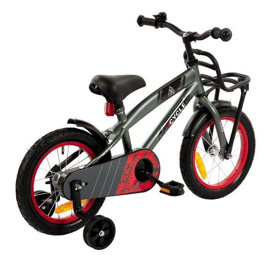2Cycle Track Kinderfiets - 14 inch - Grijs - Jongensfiets | bol.com