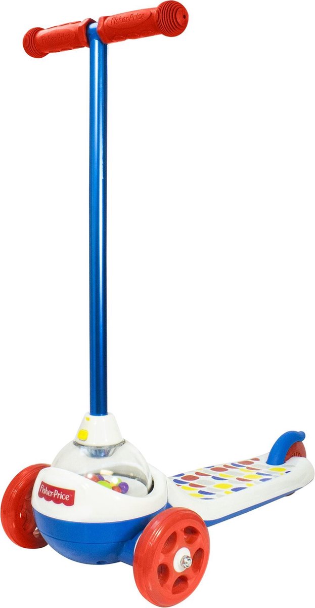 Fisher-Price Kinderstep Popping Scooter - Extra Breed en Stabiel voor Beginners