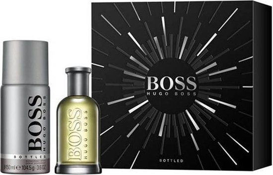 Hugo Boss Bottled Giftset - 50 ml eau de toilette spray + 150 ml deodorant spray - cadeauset voor heren - Hugo Boss