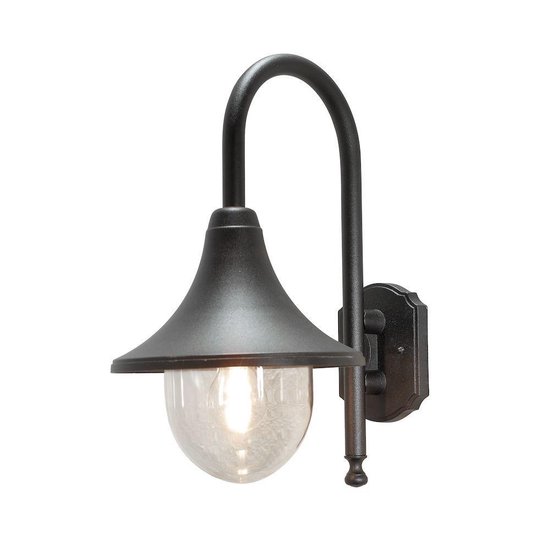 Konstsmide Bari Wandlamp Buiten - E27 - IP44 - Zwart