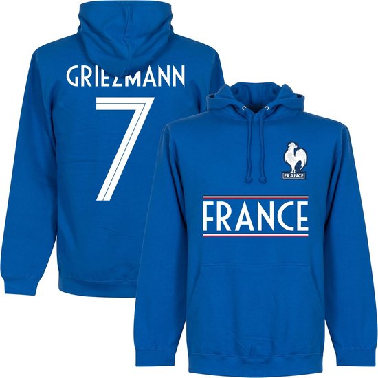 Frankrijk Griezmann 7 Team Hoodie - Blauw