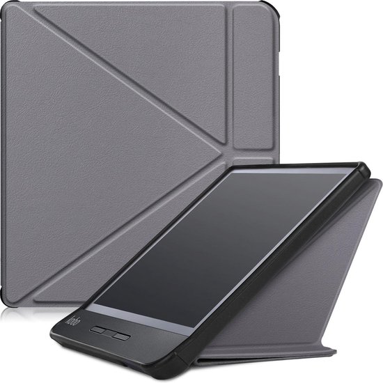 Kobo Libra H2O hoesje - Tri-Fold Book Case - Grijs